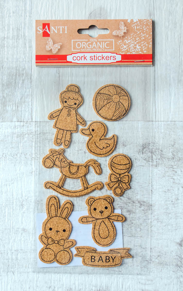 Корковий стікер, 8шт/уп