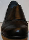 Туфлі на танкетці великого розміру шкіряні від виробника модель ВБ2380, фото 3