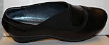 Туфлі на танкетці великого розміру шкіряні від виробника модель ВБ2380, фото 5