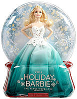 Кукла Barbie Праздничная 2016 в зеленом платье Коллекционная кукла Barbie 2016 Holiday Doll