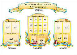 Набір стендів для коридору "Візитна картка школи "кольки" Колабінда" 