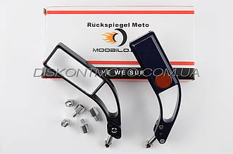 Дзеркала прямокутні 8/10 мм (сині) RED