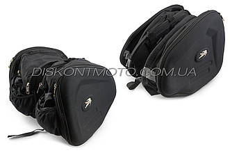 Бічні кофри (пара) (тканина, чорні, #EE005) KML