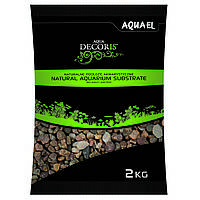 Aquael Aqua Decoris MULTICOLORED GRAVEL натуральный многоцветный гравий 5-10мм, 2кг