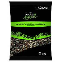 Aquael Aqua Decoris MULTICOLORED GRAVEL натуральный многоцветный гравий 3-5мм, 2кг