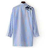 Жіноча сорочка в смужку весна, фото 2