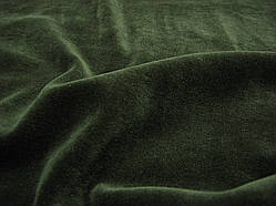 Велюр темно-зелена бавовна. Туреччина
