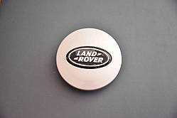 Ковпачки заглушки на литі диски в диски Ланд Ровер Land Rover (63/47/9)  чорний лого/хром