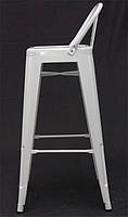 Металевий барний стілець Tolix AC-012P H 76 білий у стилі лофт, фото 2