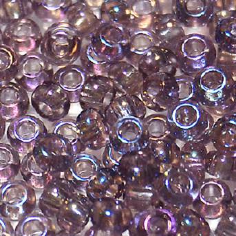 Бісер 21010 Чеський Preciosa 10/0, Прозорий райдужний TR, Фіолетовий, Круглий, 50 г, фото 1