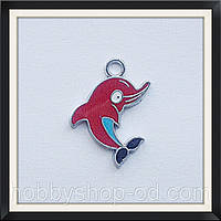 Підвіска з емаллю Дельфін (2,1*2 см)