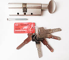 Kale DBNEM 90мм 40/10/40 ключ/тумблер нікель (Туреччина)