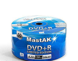 Диск MastAK DVD+R 4,7 Gb 16x Bulk (50шт.)