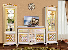 Комод 2Д 1.7  для вітальні в класичному стилі Ліворно Світ меблів, колір світлий прованс, фото 2