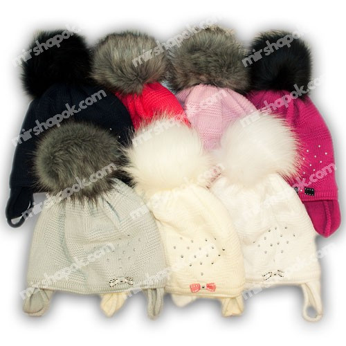 Детский комплект - шапка и шарф для девочки, A724ST, Grans (Польша), утеплитель Softi Term - фото 6 - id-p573425409
