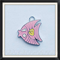 Підвіска з емаллю рибка (2,4*2,1 см)