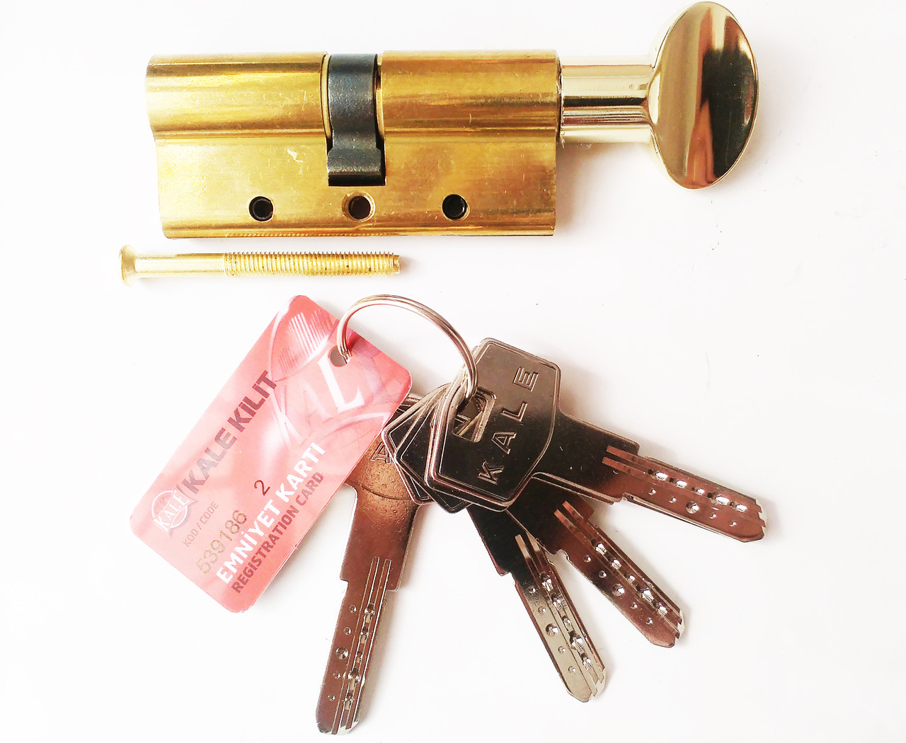 Kale DBNEМ 68мм 26/10/32 ключ/тумблер латунь (Туреччина)