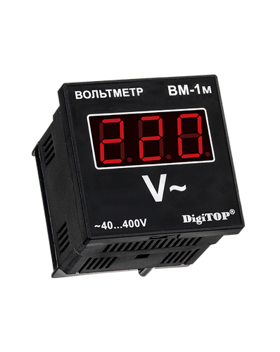 Купити DigiTOP Вольтметр ВМ-1М однофазний щитової NEW, ціна 642.81 грн ...