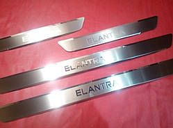 Накладки на пороги преміум HYUNDAI ELANTRA 2006-2010