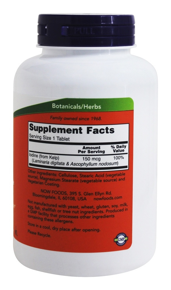 Келп / NOW - Kelp 150 mcg 200 tabs: продажа, цена в Киеве. Спортивное ...