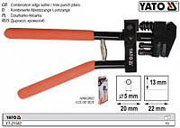 Дырокол кромкогиб YATO Польша для бляхи Ø=5 мм h=1,5 мм YT-21582