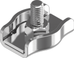 Затискач д/троса одинарн. 8 мм цб