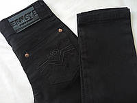 Черные джинсы коттон на мальчика размер 11 лет