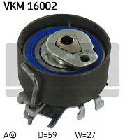 Ролик натяжний ГРМ 1.2 16V SKF VKM 16002