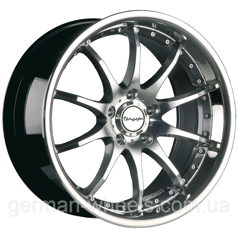 Диски від Tomason (Томасон) модель TN8 колір Hyperblack Diamond polished параметри 8,5J x 19" PCD 5 x 120 ET 15