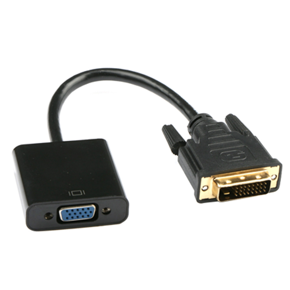 Адаптер-перетворювач DVI-D dual link - VGA, конвертер DVI-D, VGA, фото 1