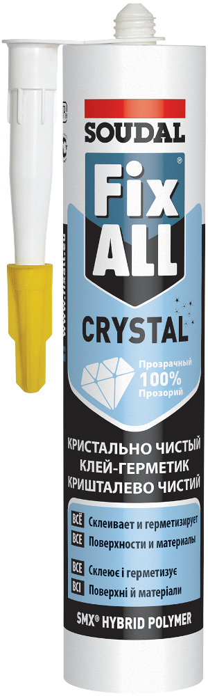 Клей Герметик FIX ALL кристальный 290мл - фото 1 - id-p573406202