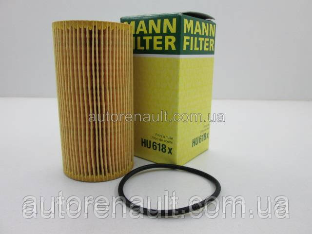 Фільтр масляний Рено Майстер 2.5 dCI 2006> + MANN-FILTER (Німеччина) HU618X, фото 1