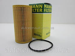 Фільтр масляний на Рено Трафік 2.0+2.5 dCI 2006> MANN-FILTER (Німеччина) HU618X
