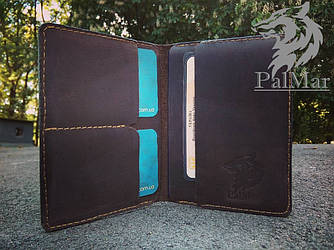 Портмоне гаманець, клатч, гаманець «West2», натуральна шкіра, ручна робота