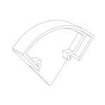 Торцева заглушка ЗСУК "Коло" кутова (1шт) Код.57813, фото 2