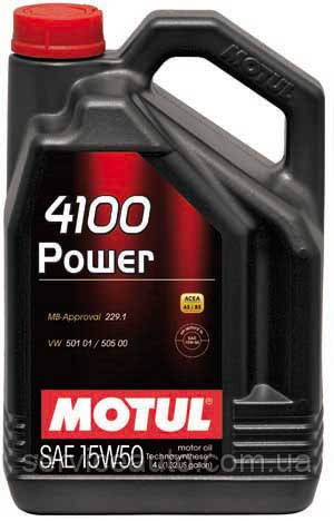 Моторна олива Motul 4100 POWER 15W-50, 4L