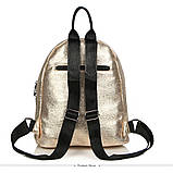 Рюкзак жіночий Стела з ланцюгами (золотий), фото 7