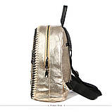 Рюкзак жіночий Стела з ланцюгами (золотий), фото 6