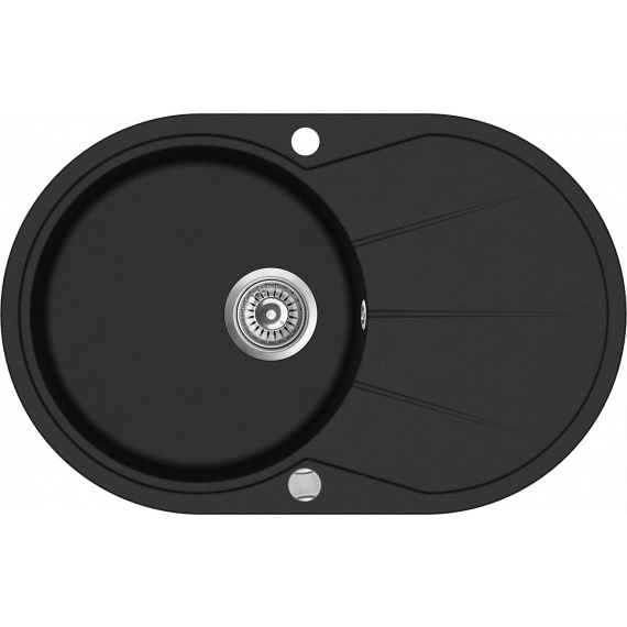 Гранітна мийка Aquasanitа  - Helika Clarus SR101AW (601 - чорний металік)