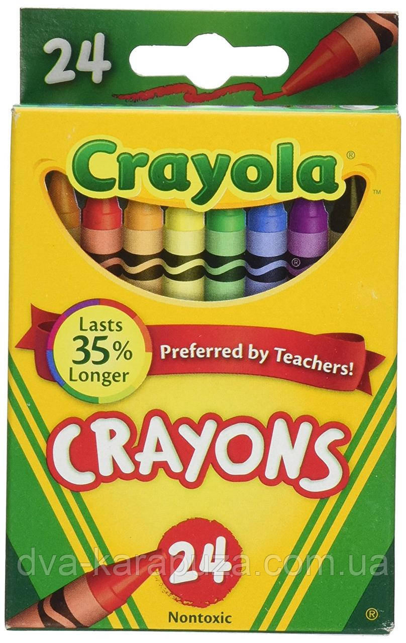 Воскові олівці, крейда Crayola 24 кольори! Америка оригінал!, фото 1