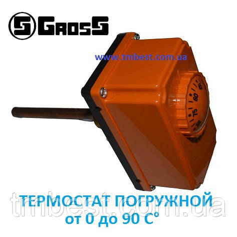 Термостат заглибний 0-90 °C Gross, фото 1