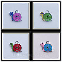 Підвіска з емаллю Равлик (1,6*1,8 см)