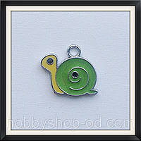 Підвіска з емаллю Равлик (1,6*1,8 см)