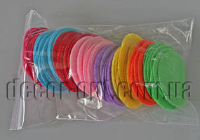 Фетрові заготовки-круги різнобарвні 4,5 см 100 шт.