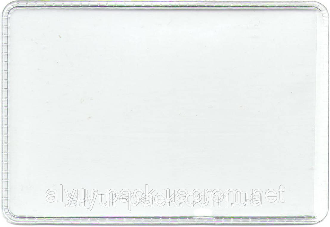 Прозорий чохол для пластикової банківської картки. (Картхолдер, кардхолдер). ПВХ. 250 мкм