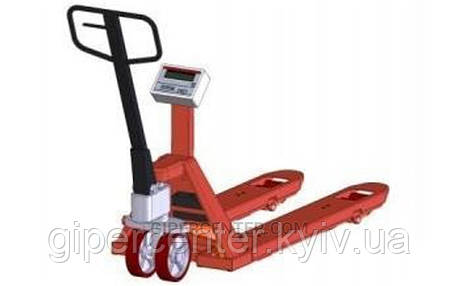 Гідравлічний візок із вагами до 2000 кг 4BDU2000P-В практична 520x1200 мм, фото 1