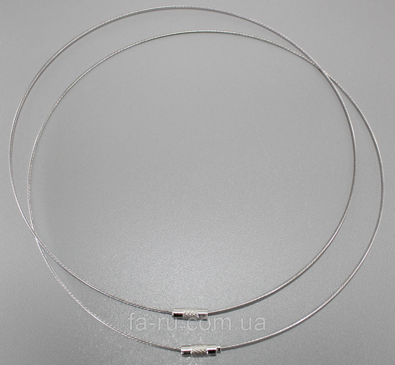 Основа для кольє та кулонів (чокер). Колір — срібло, фото 1