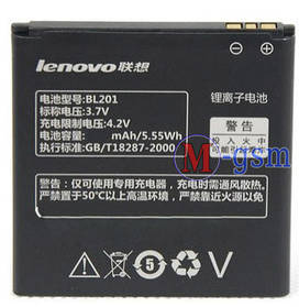 Акумулятор Lenovo A60+ IdeaPhone / BL201 (1500 mAh)