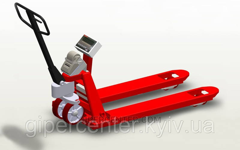 Рокла з вагами з принтером самоклейних етикеток 4BDU1000P-В практична 520x1200 мм, до 1000 кг