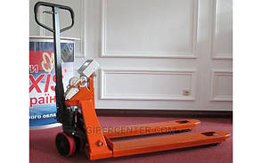 Гідравлічний візок із вагами та принтером самоклейних етикеток 4BDU-P-В практичний 520x1200 мм, до 2000 кг, фото 4